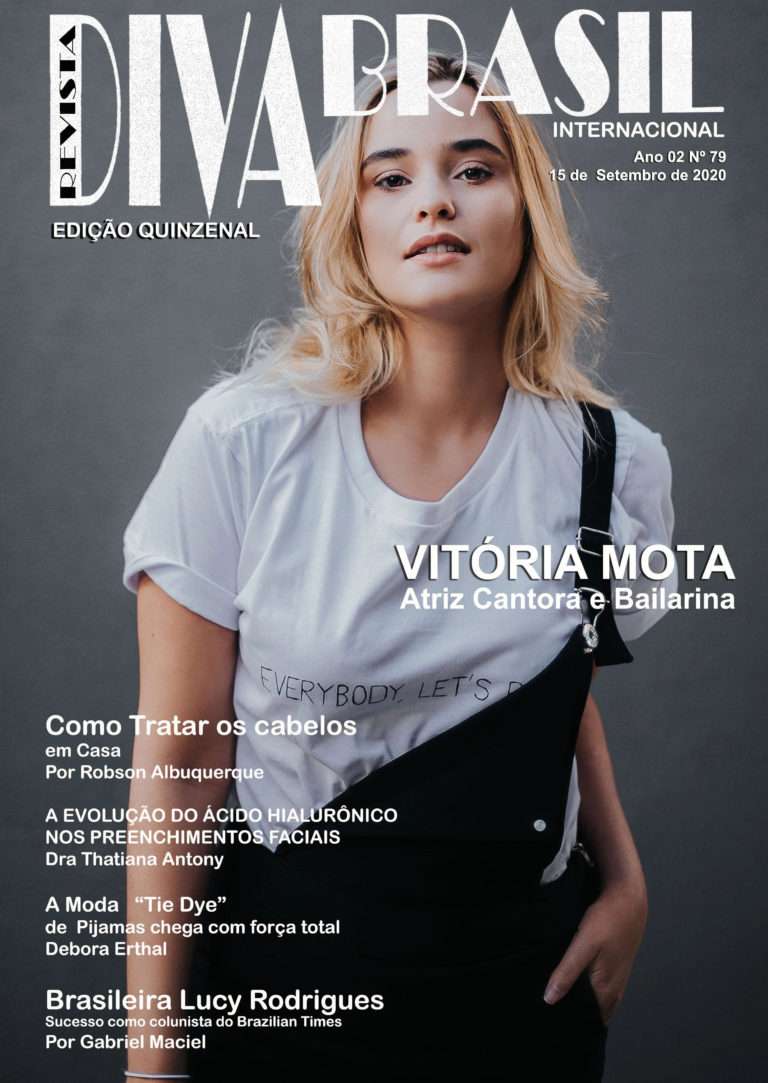 Atriz Vitória Mota na capa da Diva Brasil