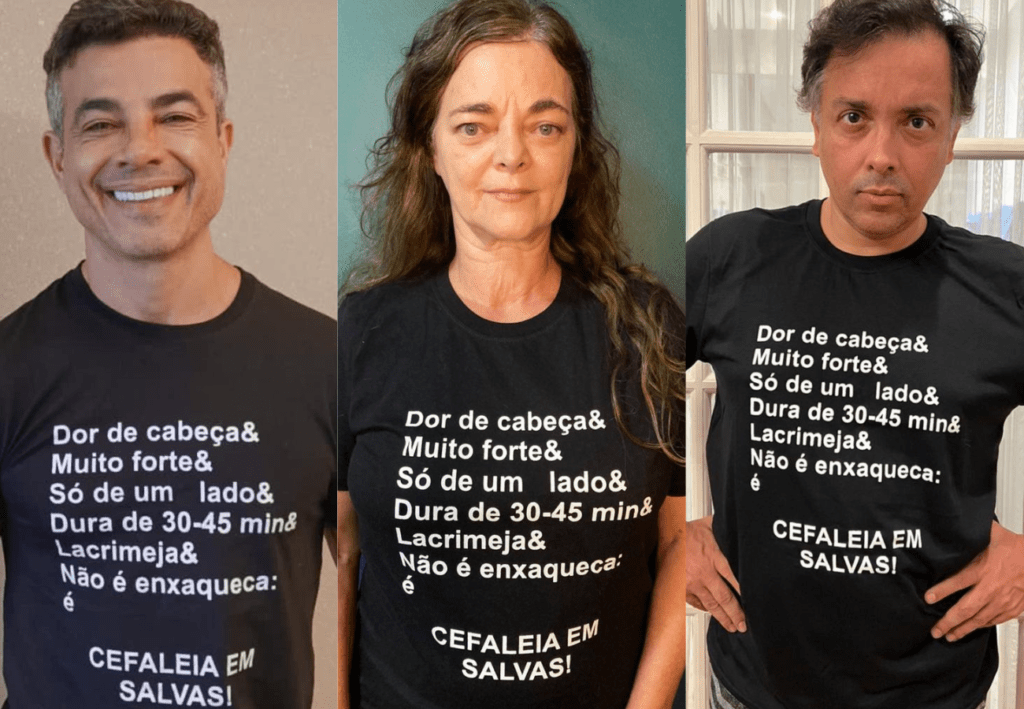 Campanha da cefaleia em salvas conta com apoio de vários artistas neste dia 21