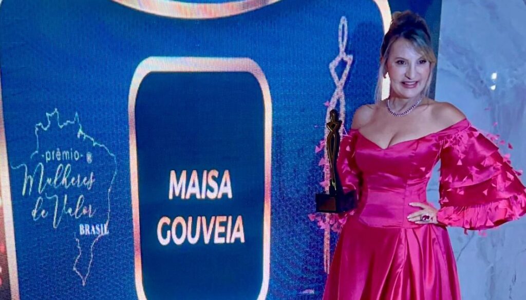 Estilista goiana Maísa Gouveia recebe prêmio ‘Mulheres de Valor’ no Rio de Janeiro